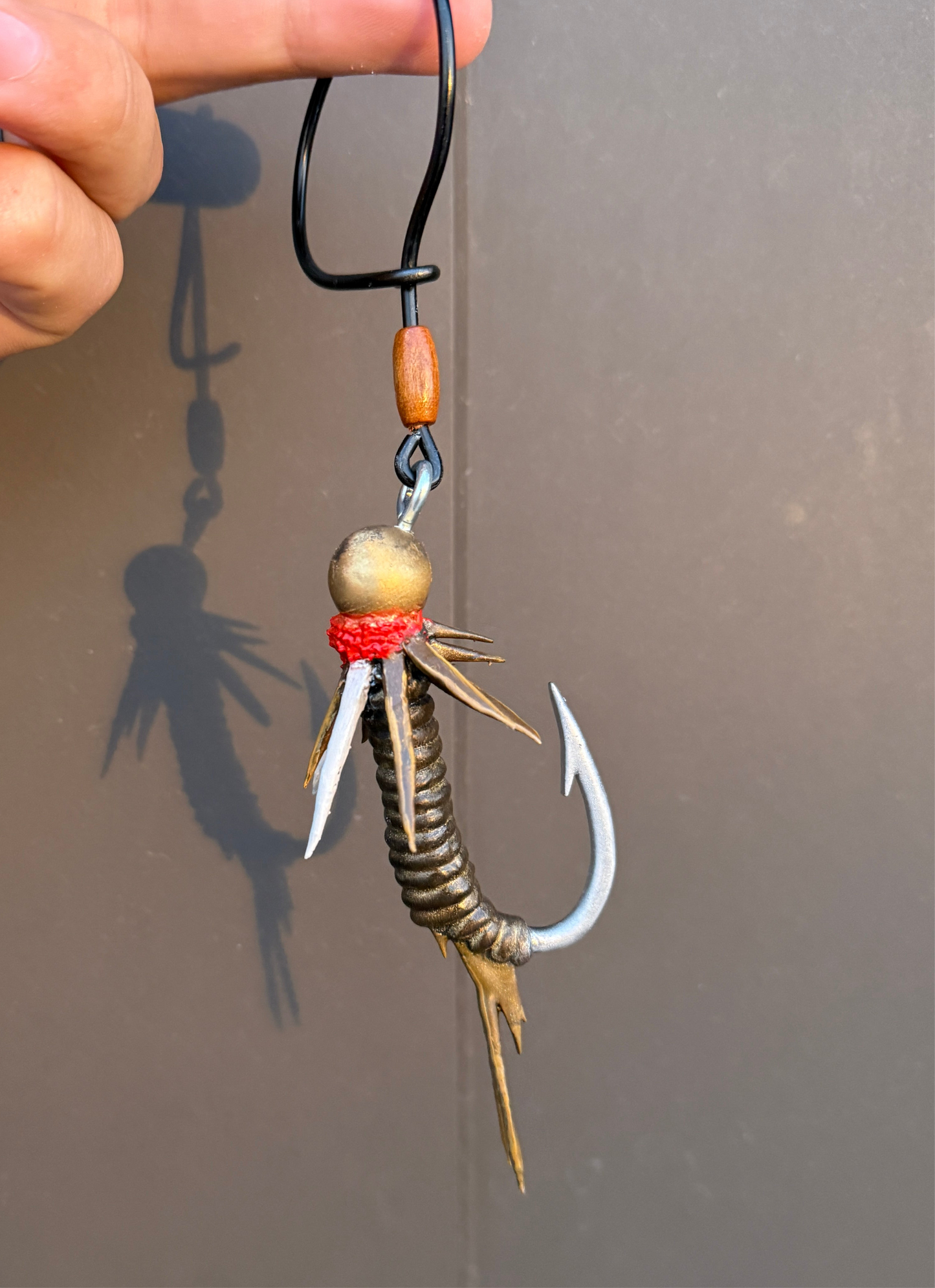 Fly fishing mirror hanger